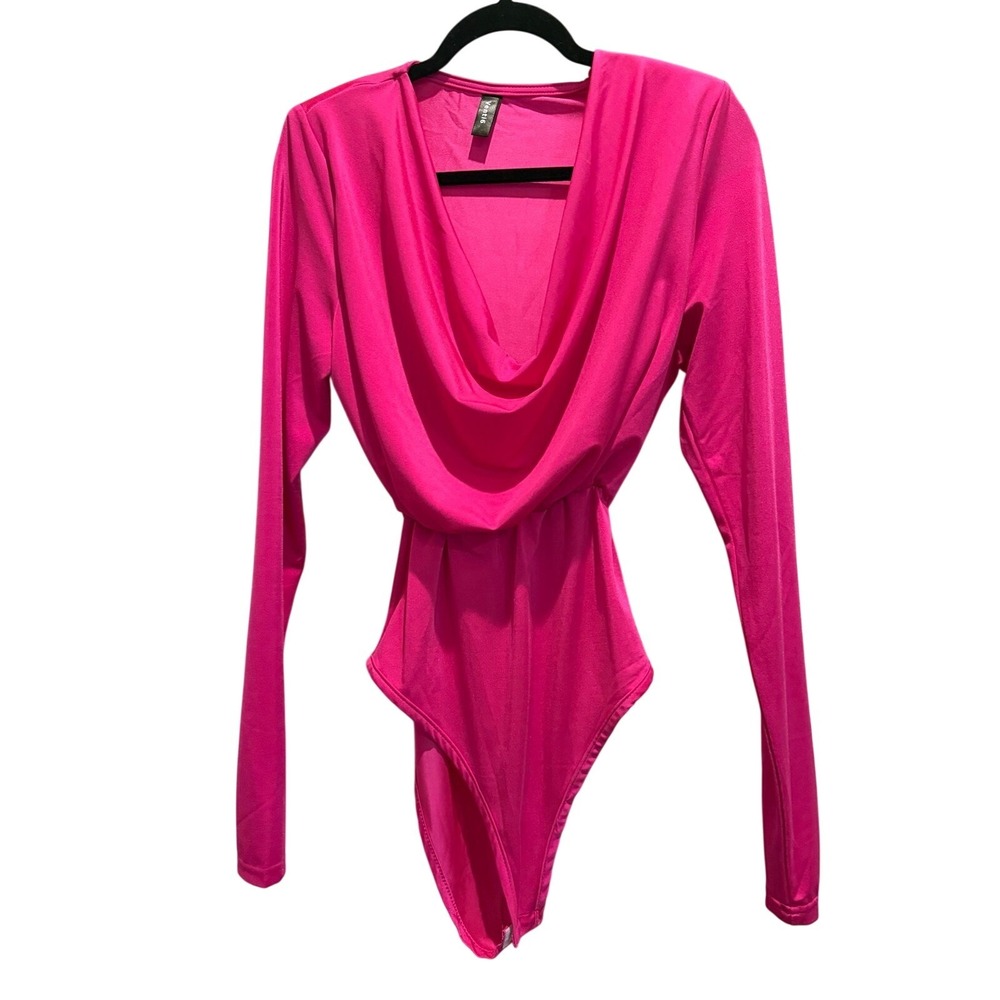 Lot of 3 Venti6 Long Sleeve Bodysuit M/L Stretch Clubwear Shapewear Coquette